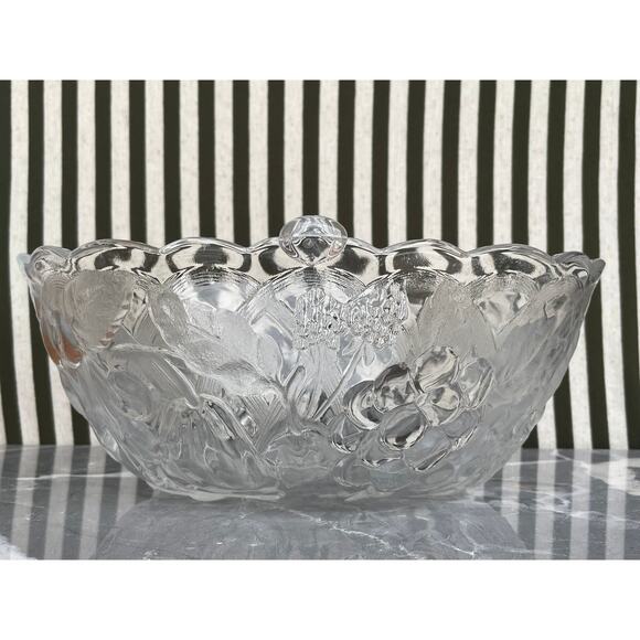 Fruit Basket Glass Bowl Serving - Picture 1 of 9